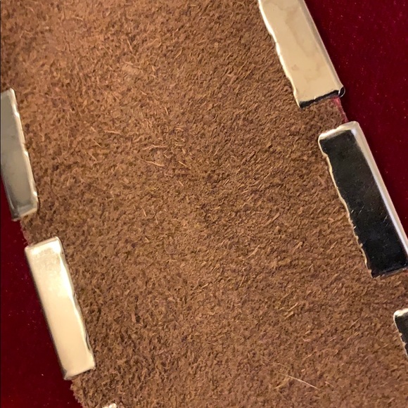 Unique Vintage Red Leather Belt size S-M - Picture 9 of 11